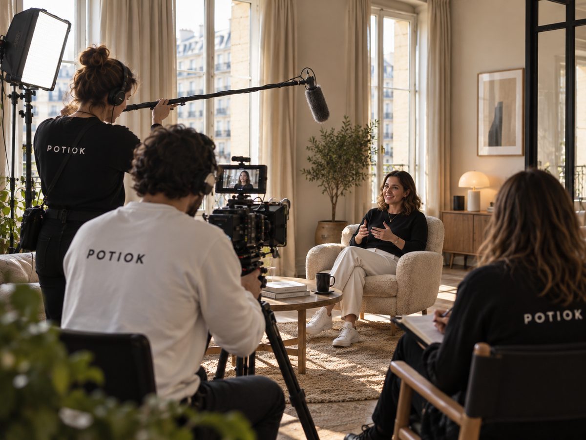 Tournage — équipe Potiok au travail